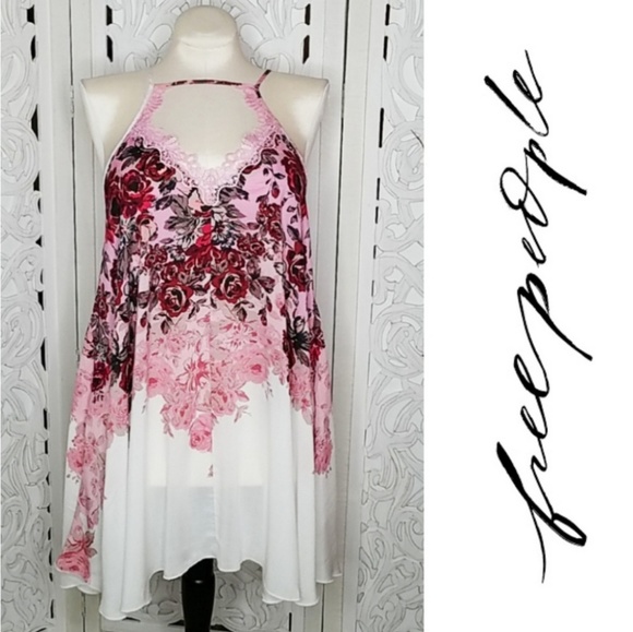 Free People Dresses & Skirts - ⬇️Free People Floral Haze Mini Dress Cover-up NWT
